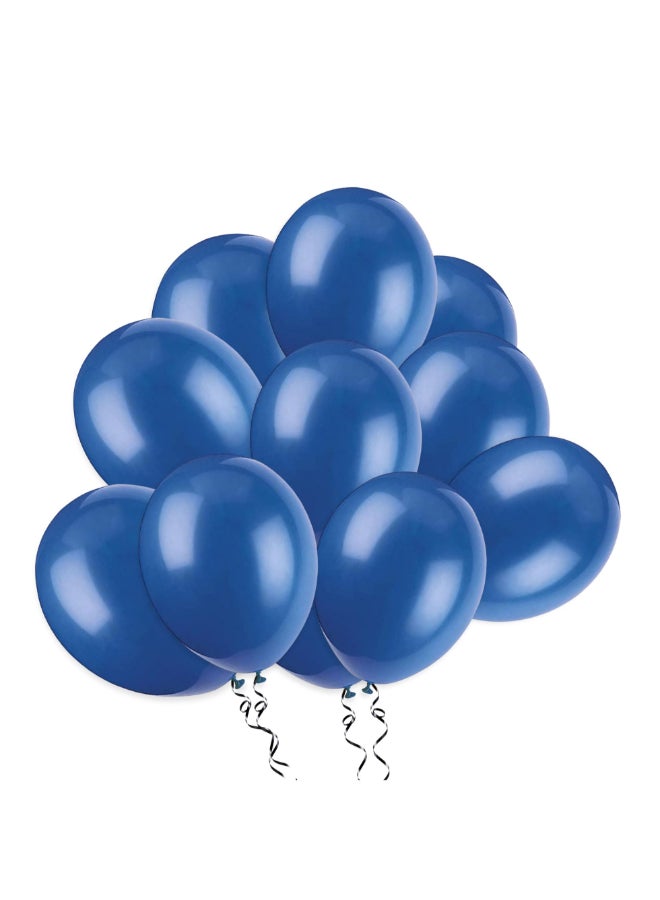 Unique 12" Royal Blue Latex Balloons - Pack Of 10 - Image 2